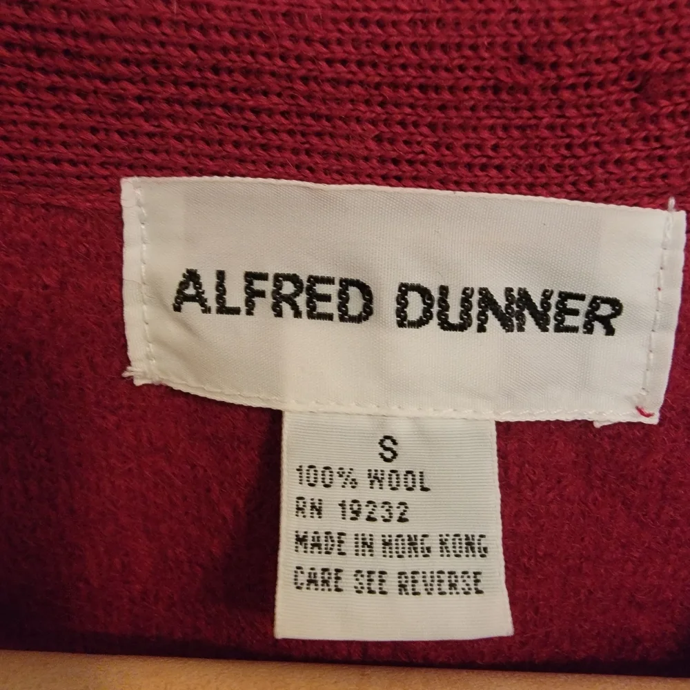 Alfred Dunner Vintage Wool Brick Red Embroidered Floral Paisley & Vest Size S